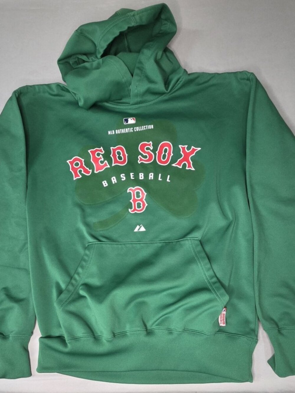 Majestic Red Sox M Green Hoodie Missing Drawstring